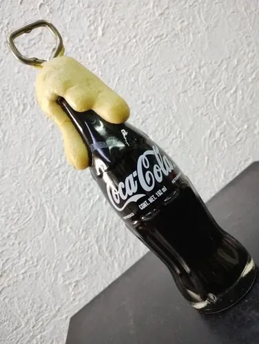 Destapador Botella Coca Cola Con Adorno Espuma 237ml Usado
