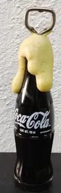 Destapador Botella Coca Cola Con Adorno Espuma 237ml Usado — Coleccionables vintage (foto 2)