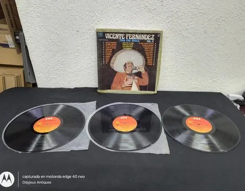 Disco Acetato Vicente Fernández Toda Una Época Vol.ll 3-pack Edición Limitada