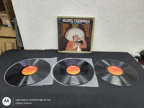 Disco Acetato Vicente Fernández Toda Una Época Vol.ll 3-pack Edición Limitada — Audio vintage, años 70s
