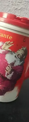 Vaso/termo Gigante Coca Cola Santa Claus Con Tapa 90's Rojo Y Blanco Santa Claus — Coleccionables vintage, años 90s