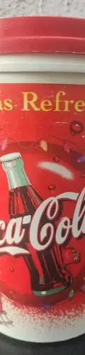 Vaso/termo Gigante Coca Cola Santa Claus Con Tapa 90's Rojo Y Blanco Santa Claus — Coleccionables vintage, años 90s (foto 3)