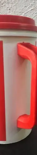 Vaso/termo Gigante Coca Cola Santa Claus Con Tapa 90's Rojo Y Blanco Santa Claus — Coleccionables vintage, años 90s (foto 6)