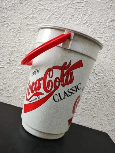 Vaso Gigante Enjoy Coca Cola Classic Coke De 6.5  Gris/rojo Gris/rojo — Coleccionables vintage, años 90s