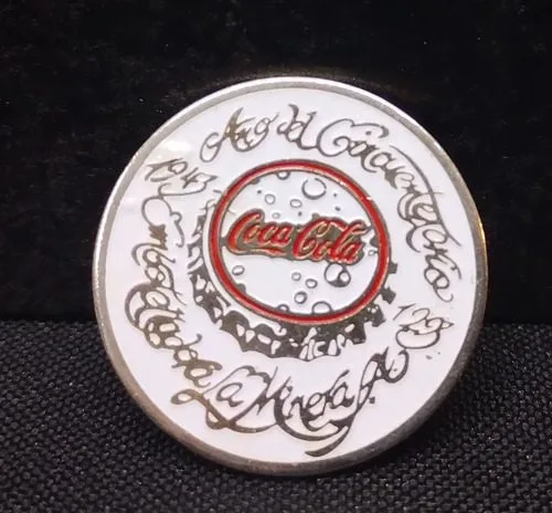 Pin Coca Cola Retro Metálico Embotelladora La Minera 1953 — Coleccionables vintage, años 50s