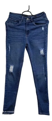 Jeans Ajustados Rotos Marca Cuidado Con El Perro Talla 5mx Azul Marino Mezclilla 5mx