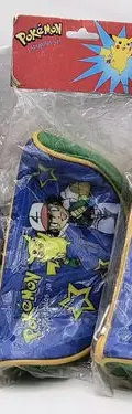 Estuche/lapicera Ash Pikachu Pokémon Nintendo Retro 1998 Azul Con Verde Y Amarillo Estuche Ash Pikachu Pokémon Nintendo Retro Vintage 1998 En Bolsa Sellado — Coleccionables vintage, años 90s