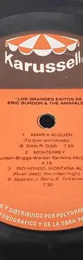 Disco Vinilo Eric Burdon & The Animals Grandes Éxitos 1964 Estándar — Audio vintage, años 60s (foto 7)