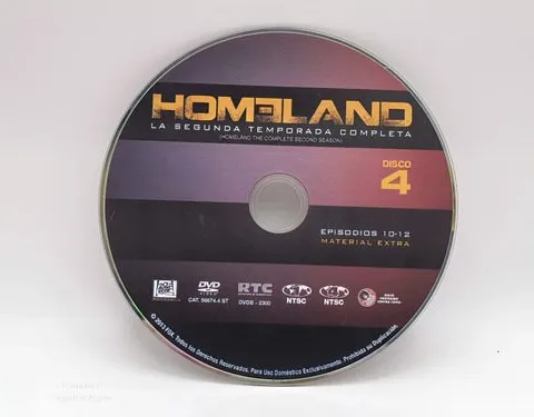 Dvd Homeland - Segunda Temporada Disco 4 Solo Disco Original