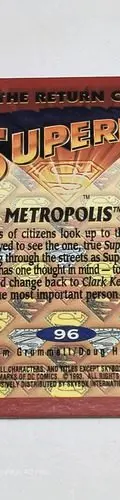 Tarjeta The Return Of Superman Metropolis! #96 Skybox Dc '93 — Coleccionables vintage, años 90s (foto 4)