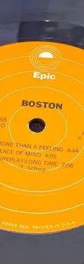 Disco Acetato Boston More Than Feeling 1976 Epic Music Usa Estándar — Audio vintage, años 70s (foto 8)