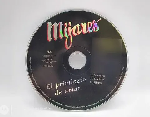 Cd Mijares El Privilegio De Amar 1998 Polygram Solo Disco Estándar