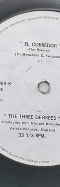 Disco Lp The Three Degrees The Runner Ariola England 1979 Estándar — Audio vintage, años 70s (foto 6)