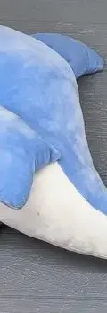 Delfin De Peluche Marca Schaffer Hecho En Indonesia 33cm Azul Con Blanco — Coleccionables vintage (foto 2)