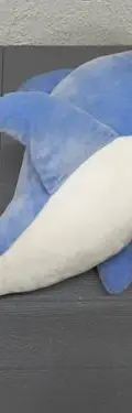 Delfin De Peluche Marca Schaffer Hecho En Indonesia 33cm Azul Con Blanco — Coleccionables vintage (foto 6)