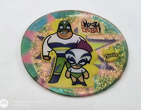 Tazo Glitter Mucha Lucha #133 Sabritas Año 2005 Retro Orig