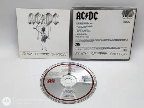 Cd Ac Dc Flick Of The Switch 1983 Atlantic Made In Alemania Edición Limitada — Audio vintage, años 80s