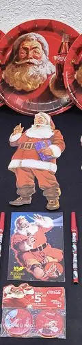 Lote Coleccionables Navideños Coca Cola Santa Claus 12-pack — Coleccionables vintage