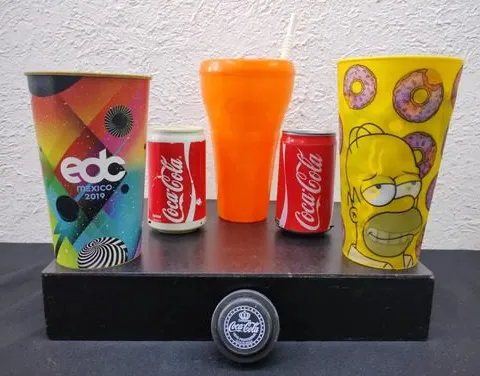 Lote Coca Cola Latas Radio Vasos Yo-yo Con Detalle 6-pack
