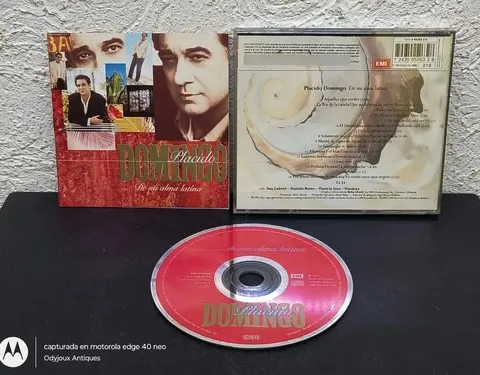 Cd Plácido Domingo - De Mi Alma Latina Emi Records 1994 Mex