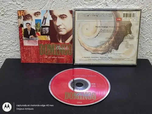 Cd Plácido Domingo - De Mi Alma Latina Emi Records 1994 Mex — Audio vintage, años 90s