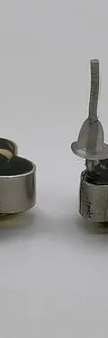 Juego Aretes Y Dije Flor Encapsulado Plata Fina .925 Usado Negro — Coleccionables vintage (foto 8)