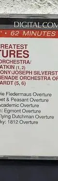 Cd World's Greatest Overtures: Compilation Strauss 1987 Usa — Audio vintage, años 80s (foto 3)