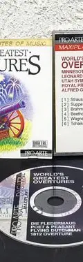 Cd World's Greatest Overtures: Compilation Strauss 1987 Usa — Audio vintage, años 80s