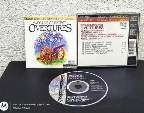 Cd World's Greatest Overtures: Compilation Strauss 1987 Usa