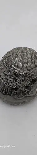 Estatua Figura Artesanal Animal Búho En Rama De Yeso 11.7cm Gris — Decoración vintage (foto 8)