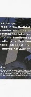 Tarjeta Batman: Saga The Dark Night #27 Skybox Dc 1994 Retro — Coleccionables vintage, años 90s (foto 4)