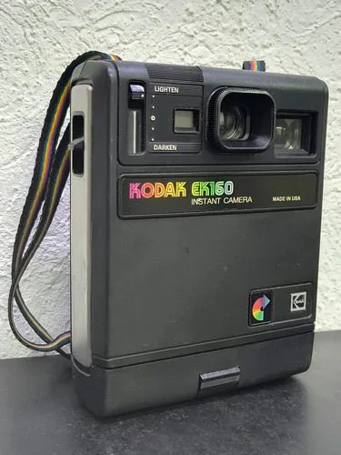 Cámara Instantánea Kodak Ek160 Made In Usa Vintage Original Negro — Tech vintage, años 70s