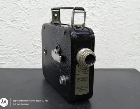 Cámara Vintage Cine Kodak Eight-25 Hecha En U.s.a Año 1934 Negro
