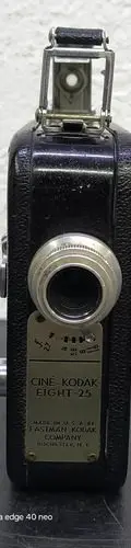 Cámara Vintage Cine Kodak Eight-25 Hecha En U.s.a Año 1934 Negro — Tech vintage (foto 2)