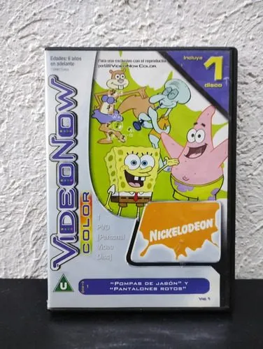 Caja Para Disco Video Now Color Bob Esponja Nickelodeon