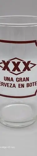 Vaso De Cristal Vintage Promocional Cerveza Xxx Circa 60's Transparente — Coleccionables vintage, años 60s