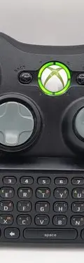 Control Xbox 360 Negro Con Teclado Original Usado Negro