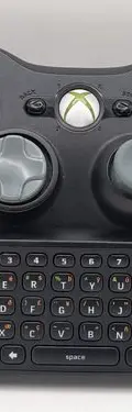 Control Xbox 360 Negro Con Teclado Original Usado Negro