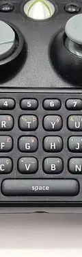 Control Xbox 360 Negro Con Teclado Original Usado Negro