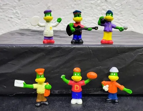 Figuras Danone Dino Danonino Set 6-pack 90's Vintage Retro