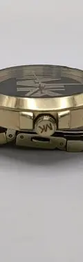 Reloj Michael Kors Mk6255 Dorado Metálico Con Detalle Orig Dorado Negro