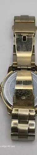 Reloj Michael Kors Mk6255 Dorado Metálico Con Detalle Orig Dorado Negro
