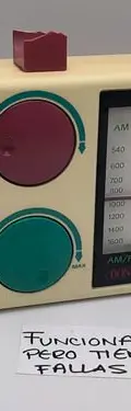 Radio Am/fm Bontempi Sr-7250 Retro Años 80's Con Detalle Beige — Audio vintage, años 80s