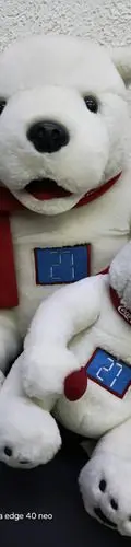 Peluches Osos Polar Papa Hijo Coca Cola Tesoro De La Navidad Blanco — Coleccionables vintage, años 90s