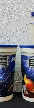 Vasos Tapa Pepsilindros Pepsi Star Wars Trilogía 1997 4 Pack Blanco Con Azul — Coleccionables vintage, años 90s (foto 5)