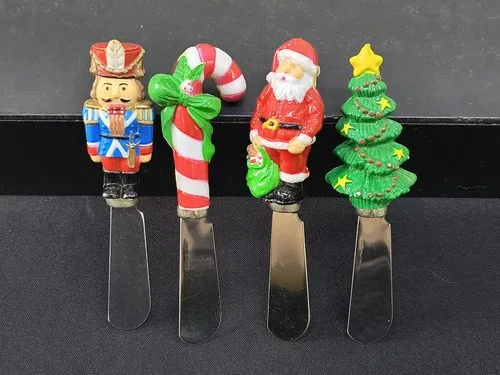 Esparcidores Navideños Vintage 90's 4-pack Boston  Warehouse Verde Y Rojo — Decoración vintage, años 90s