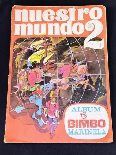 Bimbo Marinela Nuestro Mundo 2 Atlas Álbum 70s Retro Cartas