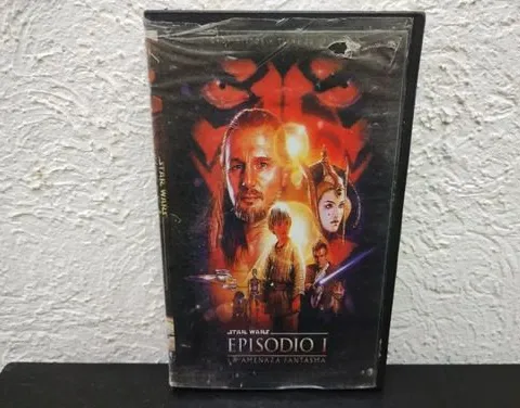 Vhs Star Wars Episodio 1 La Amenaza Fantasma Re-pro Vintage