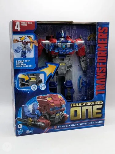 Figura D Acción Power Flip Optimus Prime Transformers Hasbro — Coleccionables vintage, años NOW