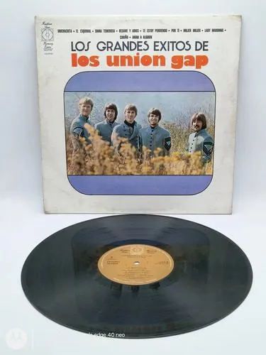 Disco Lp Acetato Los Grandes Éxitos De Los Unión Gap Cbs  75 Estándar
